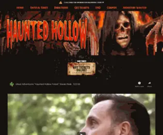 Hauntedhollowutah.com(Haunted Hollow) Screenshot