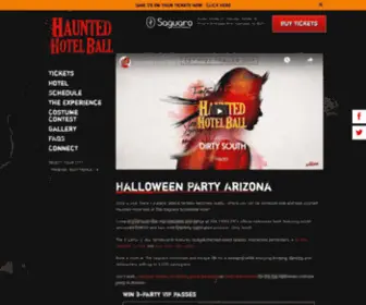 Hauntedhotelball.com(Arizona's Best Halloween Party in Phoenix/Scottsdale) Screenshot