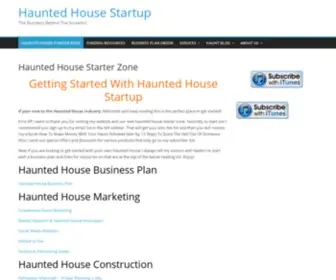 Hauntedhousestartup.com(The Business Behind The Screams) Screenshot