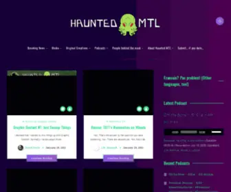 Hauntedmtl.com(Haunted MTL) Screenshot