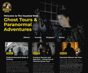 Hauntedwalk.com(Ghost Tours & Paranormal Adventures) Screenshot