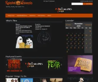 Hauntedwisconsin.com(Wisconsin Haunted Houses & Halloween Events) Screenshot