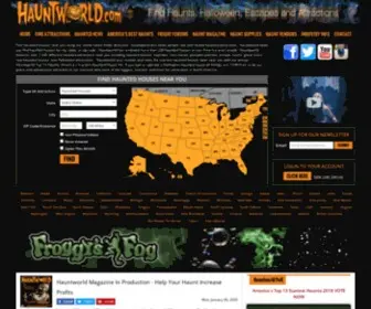 Hauntworld.com(Find Haunted Houses) Screenshot
