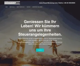 Haupt-Beratung.com(Hilfe bei Einkommensteuer und Lohnsteuerberatung Hamburg) Screenshot