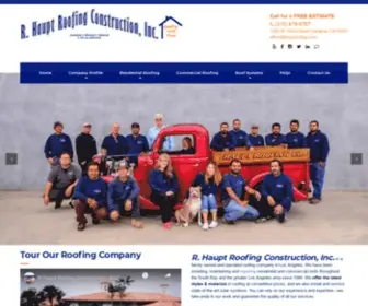 Hauptroofing.com(R. Haupt Roofing Construction) Screenshot