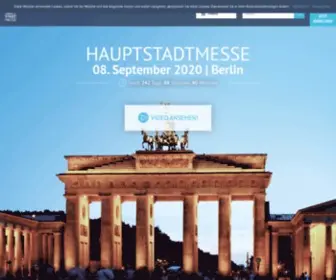 Hauptstadtmesse.de(Am 08. September 2020 heißt es in Berlin) Screenshot