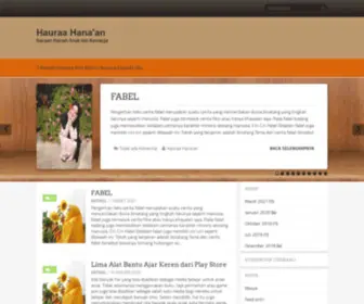 Hauraahanaan.com(Bacaan Ramah Anak dan Keluarga) Screenshot