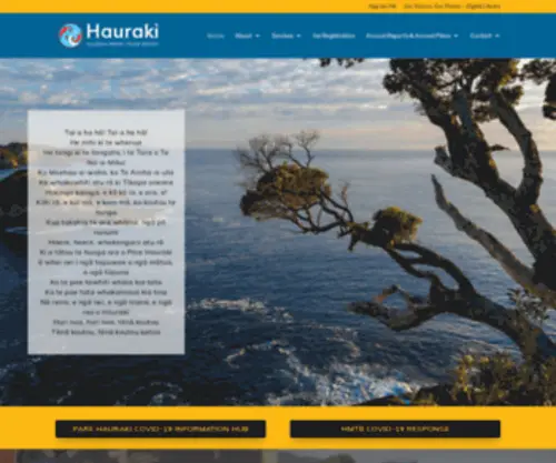 Hauraki.iwi.nz(Home) Screenshot