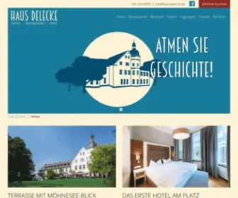 Haus-Delecke.de(Das Hotel und Restaurant am Möhnesee) Screenshot