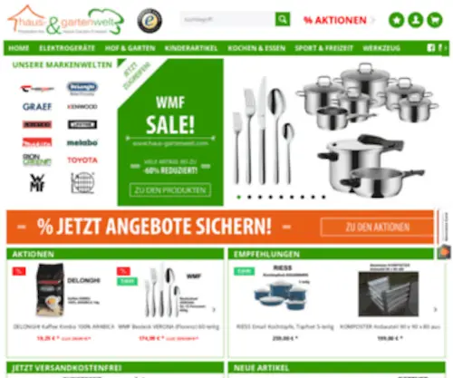 Haus-Gartenwelt.com(Produkte für Haus) Screenshot