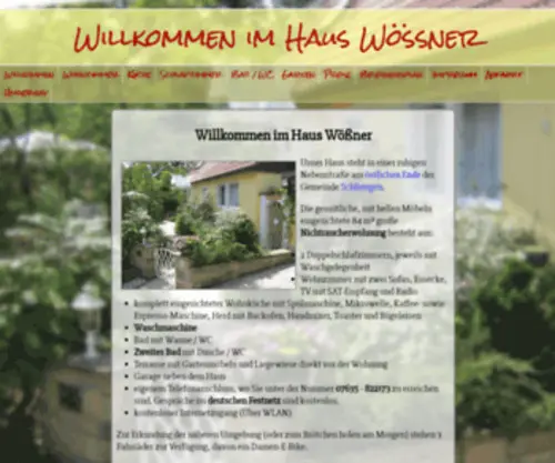 Haus-Woessner.de(Willkommen im Haus Woessner in Schliengen) Screenshot