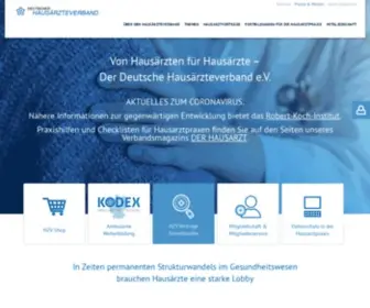 Hausaerzteverband.de(Deutscher Hausärzteverband) Screenshot