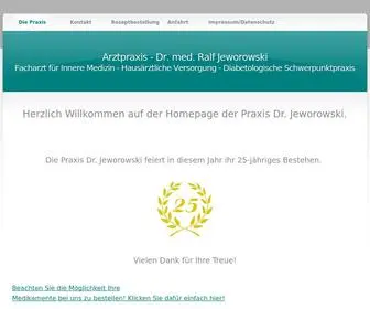 Hausarzt-Jeworowski.de(Diabetologische Schwerpunktpraxis) Screenshot