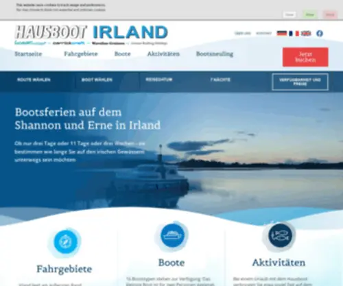 Hausbootirland.de(Hausboot mieten in Irland) Screenshot