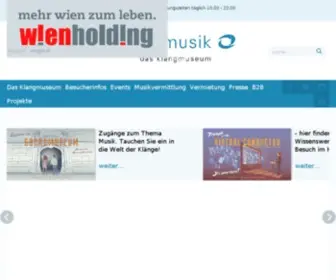 Hausdermusik.com(Haus der Musik) Screenshot