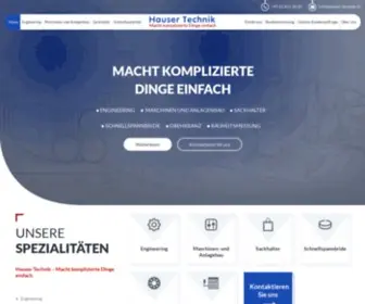 Hauser-Technik.ch(HauserTechnik) Screenshot