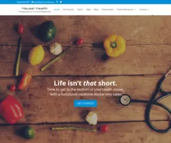 Hauserhealth.com(Hauser Health) Screenshot