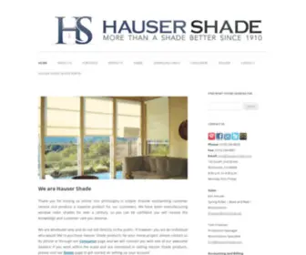 Hausershade.com(Roller Blinds) Screenshot