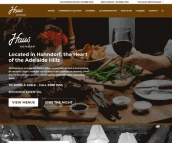 Haushahndorf.com.au(The Haus Restaurant) Screenshot