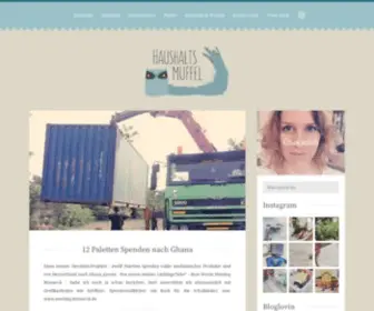 Haushaltsmuffel.de(Haushalts Tipps und Tricks für Haushaltsmuffel) Screenshot