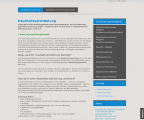 Haushaltsversicherung.org(Tech Family Ventures) Screenshot