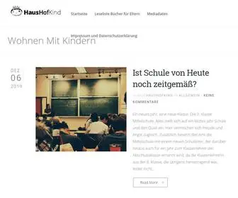 Haushofkind.de(Wohnen mit Kindern) Screenshot