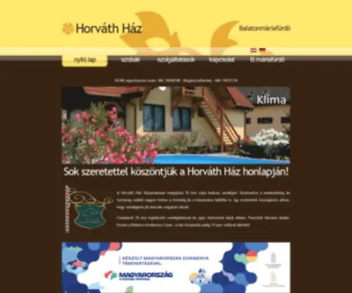 Haushorvath.hu(Horváth) Screenshot