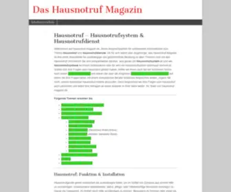 Hausnotruf-Magazin.de(Hausnotrufsystem & Hausnotrufdienst im Detail) Screenshot