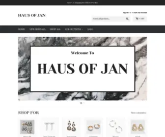 Hausofjan.com(Haus of Jan Quality Unique Earrings and Accessories) Screenshot