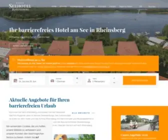 Hausrheinsberg.de(Seehotel Rheinsberg) Screenshot