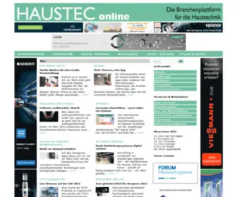 Haustec-Online.at(HAUSTEC-online - Home) Screenshot