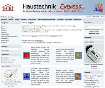 Haustechnik-Express.de(Internetshop) Screenshot