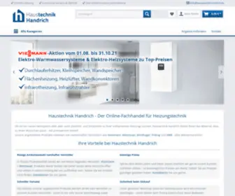 Haustechnik-Handrich.de(Heizsysteme und Ersatzteile) Screenshot