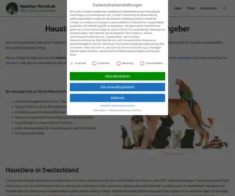 Haustier-Portal.de(Der Haustierratgeber) Screenshot