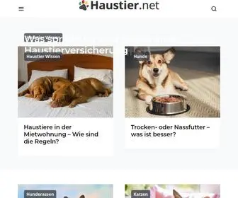 Haustier.net(Das Haustier Magazin) Screenshot
