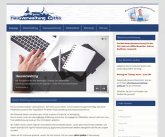 Hausverwaltung-Gotha.de(Hausverwaltung und Hausmeisterdienst in Gotha) Screenshot