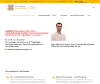 Hautarztpraxis-Mainz.de(Ihr Dermatologe und Phlebologe in Mainz) Screenshot