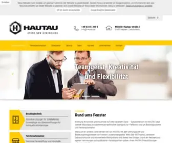 Hautau.de(Spezialist für Schiebetechnik und Fensterautomation) Screenshot