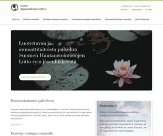 Hautaustoimistojenliitto.fi(Suomen Hautaustoimistojen Liitto ry) Screenshot