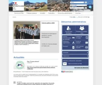 Haute-Loire.gouv.fr(Internet des Services de l’Etat en Haute) Screenshot