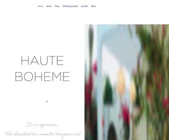 Hauteboheme.ae(Haute Boheme Decor Store) Screenshot