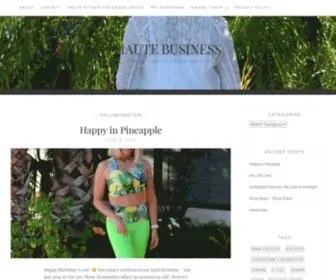 Hautebusiness.com(Fashion, Finance, Fitness and Fun) Screenshot