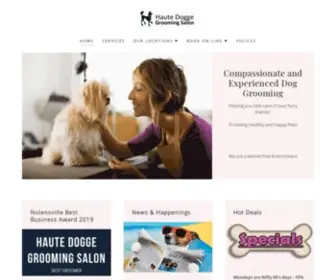 Hautedogge.com(Haute Dogge Grooming Salon) Screenshot