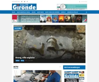 Hautegironde.fr(Haute Gironde) Screenshot