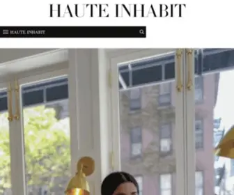 Hauteinhabit.com(Creative studio specializing in brand and interior design. Categories) Screenshot