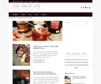 Hautelifenow.com(The Haute Life) Screenshot