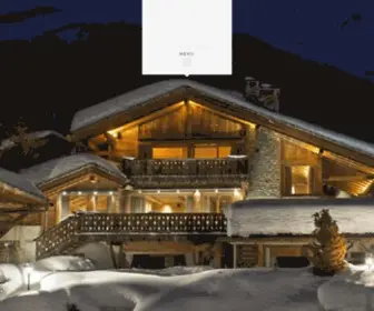 Hautemontagne.com(Alpine Luxury Ski Chalets in Switzerland & France) Screenshot