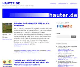 Hauter.de(Weblog über) Screenshot