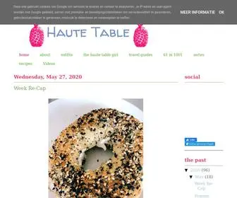 Hautetableblog.com(Haute Table) Screenshot