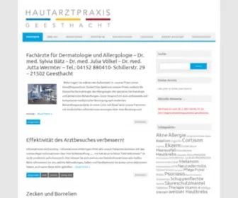 Hautgeesthacht.de(Hautarztpraxis Geesthacht) Screenshot